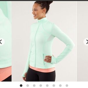 Lululemon Forme Jacket Fresh Teal size 4